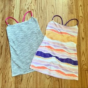 (2) Lululemon Dancing Warrior Tanks 6 EUC